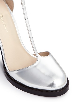 Detail View - Click To Enlarge - 3.1 PHILLIP LIM - 'Augustine' T-strap mirror leather pumps