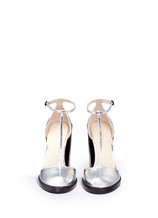 Figure View - Click To Enlarge - 3.1 PHILLIP LIM - 'Augustine' T-strap mirror leather pumps