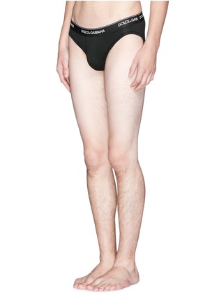 Figure View - Click To Enlarge - - - Stretch cotton briefs 2-pack set