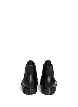 Back View - Click To Enlarge - VALENTINO GARAVANI - 'Rockstud' tread sole leather Chelsea boots