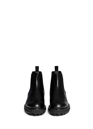 Figure View - Click To Enlarge - VALENTINO GARAVANI - 'Rockstud' tread sole leather Chelsea boots