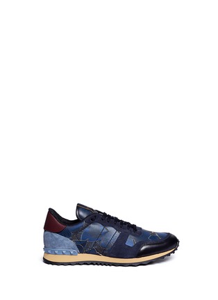 Main View - Click To Enlarge - VALENTINO GARAVANI - 'Night Camubutterfly' low top sneakers