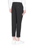Back View - Click To Enlarge - NEIL BARRETT - Zip cuff virgin wool blend cropped pants