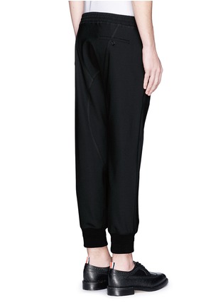 Back View - Click To Enlarge - NEIL BARRETT - Contour seam jogging pants