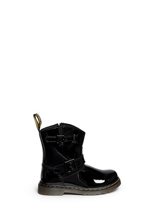 Main View - Click To Enlarge - DR. MARTENS - 'Jiffy' patent leather infant boots