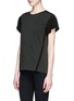 Front View - Click To Enlarge - 3.1 PHILLIP LIM - Silk trim cotton jersey T-shirt