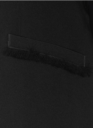 Detail View - Click To Enlarge - ELIZABETH AND JAMES - 'Hannover' fringe trim crepe vest