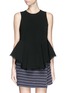Main View - Click To Enlarge - ELIZABETH AND JAMES - 'Merlyn' fringe trapeze hem crepe top