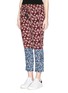 Front View - Click To Enlarge - ELIZABETH AND JAMES - 'Shelton' ikat print silk pants