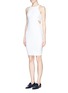Front View - Click To Enlarge - ELIZABETH AND JAMES - 'Lela' cutout waist stretch dress