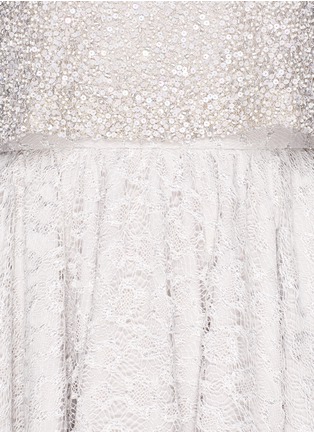 Detail View - Click To Enlarge - ALICE & OLIVIA - Hilta sequin and bead sleeveless combo dress