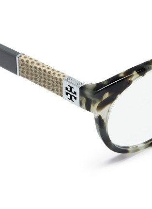 Detail View - Click To Enlarge - 10674 - Snakeskin effect temple optical glasses