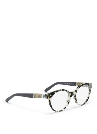 Figure View - Click To Enlarge - 10674 - Snakeskin effect temple optical glasses