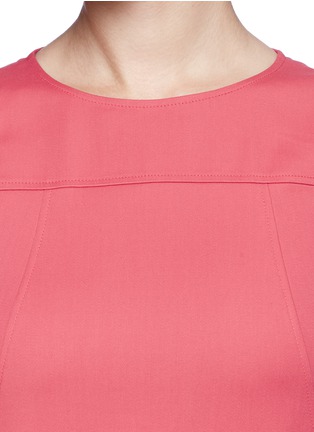 Detail View - Click To Enlarge - ARMANI COLLEZIONI - Seamed cady shift dress