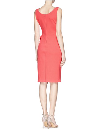 Back View - Click To Enlarge - ARMANI COLLEZIONI - Origami waist jersey crepe dress