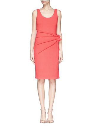 Main View - Click To Enlarge - ARMANI COLLEZIONI - Origami waist jersey crepe dress