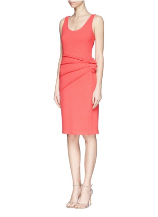 Figure View - Click To Enlarge - ARMANI COLLEZIONI - Origami waist jersey crepe dress