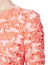 Detail View - Click To Enlarge - ARMANI COLLEZIONI - Collarless rose jacquard jacket
