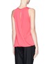 Back View - Click To Enlarge - ARMANI COLLEZIONI - Sleeveless stretch silk blouse