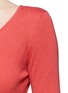 Detail View - Click To Enlarge - ARMANI COLLEZIONI - Twist front silk-cashmere knit top