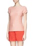 Front View - Click To Enlarge - ARMANI COLLEZIONI - Textured stripe knit top
