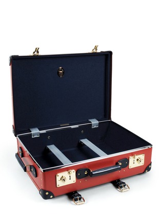 Detail View - Click To Enlarge - GLOBE-TROTTER - Centenary 21" trolley case - Red & Navy