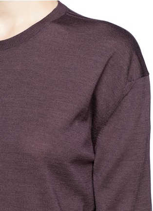 Detail View - Click To Enlarge - HAIDER ACKERMANN - Stormont fleece wool-silk sweater