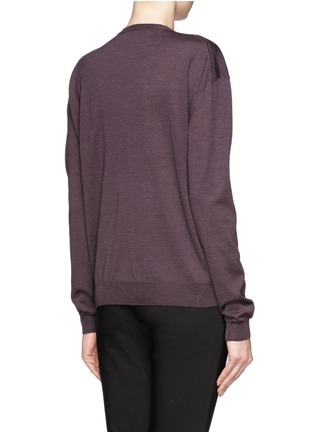 Back View - Click To Enlarge - HAIDER ACKERMANN - Stormont fleece wool-silk sweater
