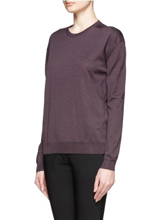 Front View - Click To Enlarge - HAIDER ACKERMANN - Stormont fleece wool-silk sweater
