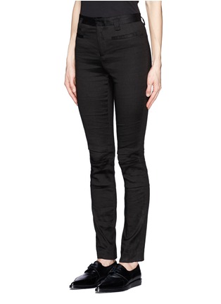 Front View - Click To Enlarge - HAIDER ACKERMANN - Eris linen blend skinny pants