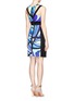 Back View - Click To Enlarge - EMILIO PUCCI - Taitu print stretch contour dress