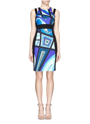 Main View - Click To Enlarge - EMILIO PUCCI - Taitu print stretch contour dress