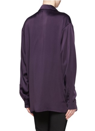 Back View - Click To Enlarge - HAIDER ACKERMANN - Dali oversized button-down silk shirt