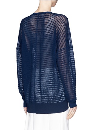 Back View - Click To Enlarge - CHLOÉ - Drop shoulder oversize sweater