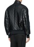 Back View - Click To Enlarge - NEIL BARRETT - Thunderbolt quilted leather bomber jacket