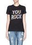 Main View - Click To Enlarge - MARKUS LUPFER - 'You Rock' sequin Kate T-shirt
