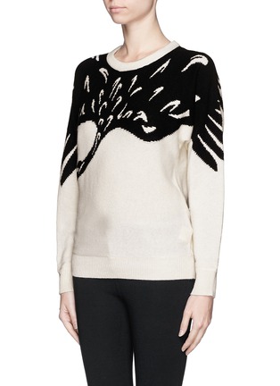 Front View - Click To Enlarge - MO&CO. EDITION 10 - Crane wool sweater