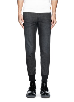 Main View - Click To Enlarge - NEIL BARRETT - Skinny washed denim jeans