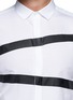 Detail View - Click To Enlarge - NEIL BARRETT - Irregular stripe shirt