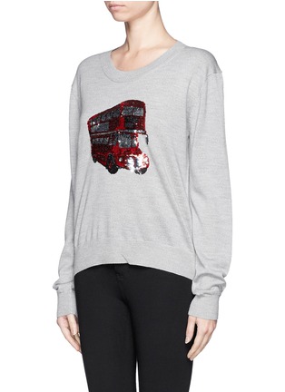 Front View - Click To Enlarge - MARKUS LUPFER - 'London Bus' sequin Joey jumper