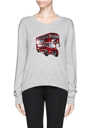 Main View - Click To Enlarge - MARKUS LUPFER - 'London Bus' sequin Joey jumper