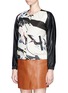 Front View - Click To Enlarge - MO&CO. EDITION 10 - Crane print bomber jacket