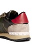 Detail View - Click To Enlarge - VALENTINO GARAVANI - Camouflage suede trim sneakers