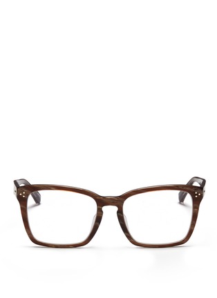 Main View - Click To Enlarge - LINDA FARROW - Acetate square frame optical glasses