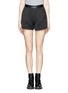 Main View - Click To Enlarge - MO&CO. EDITION 10 - Triangle jacquard pleat shorts