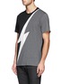 Front View - Click To Enlarge - NEIL BARRETT - Thunderbolt print T-shirt