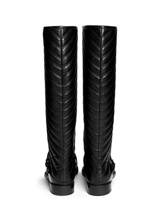 Back View - Click To Enlarge - STUART WEITZMAN - 'Raceway' quilt leather boots