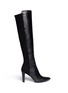 Main View - Click To Enlarge - STUART WEITZMAN - 'Demi Voom' elastic back leather boots
