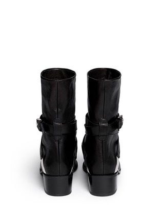 Back View - Click To Enlarge - STUART WEITZMAN - 'Ranchdressing' buckle nappa leather boots