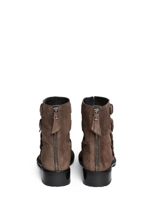 Back View - Click To Enlarge - STUART WEITZMAN - 'Jitterbug' suede buckle boots